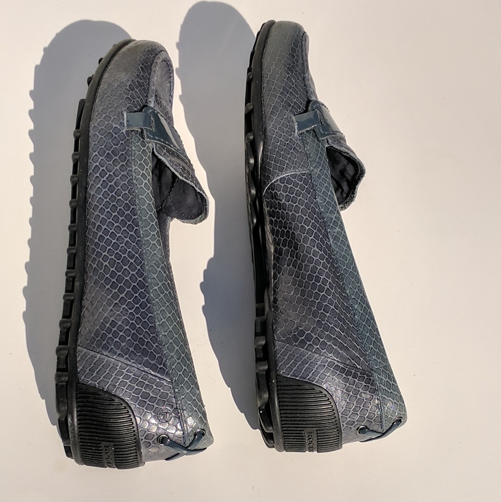 Rockport Blue Teal Snakeskin Patterned Loafers - Picture 7 of 8